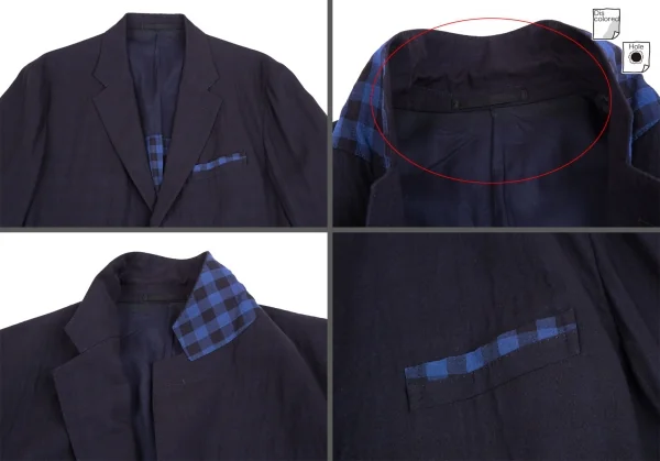 ISSEY MIYAKE MEN Checker Lining Jacket & Pants K-125118_003