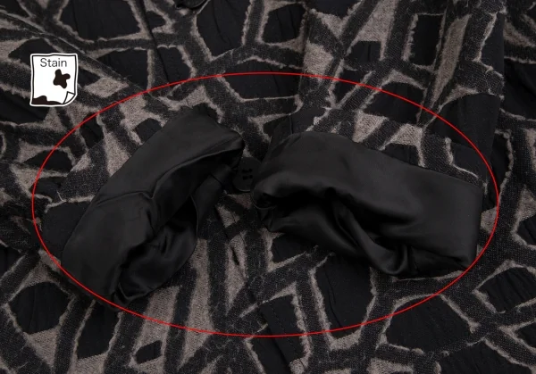 イッセイミヤケ メンISSEY MIYAKE MEN ネットカットジャガードデザインセットアップスーツ 黒グレー4 K-125121_006