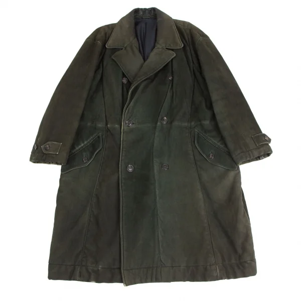 ISSEY MIYAKE MEN Sheep leather Coat Forest green M K-125126_001