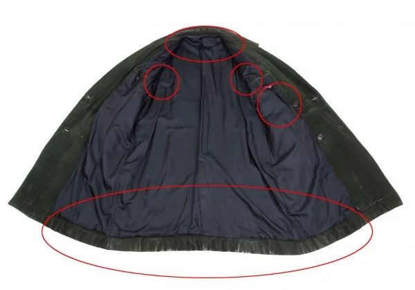 ISSEY MIYAKE MEN Sheep leather Coat K-125126_012