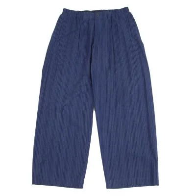 ISSEY MIYAKE MEN Cotton Ripple Stripe Wide Pants