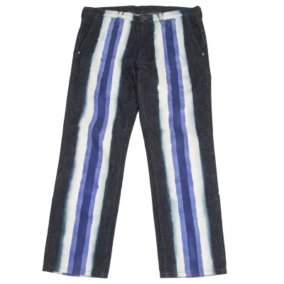 ISSEY MIYAKE MEN Line Painted Jeans