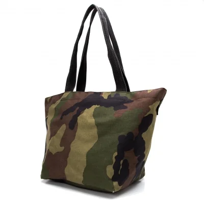 Herve Chapelier Camo Tote Bag