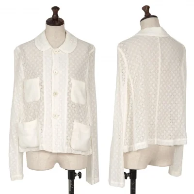 COMME des GARCONS COMME des GARCONS Lace Round-collaer Blouse