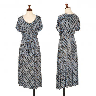 MAX MARA WEEKEND Waist Cord Printed Dress