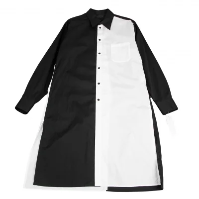 s'yte Broad Bicolor Long Shirt