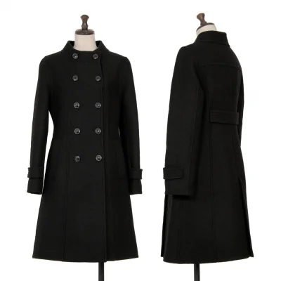 BALLSEY Wool Stand Collar Double Coat