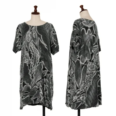 JURGEN LEHL Leaf-woven Cotton Dress