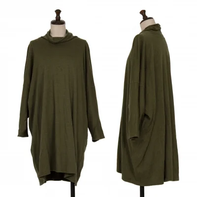 JURGEN LEHL Cotton Off-shoulder Turtleneck Dress