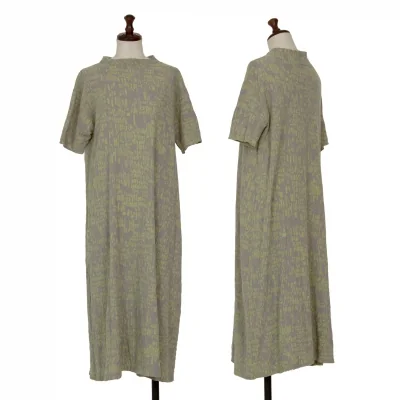 JURGEN LEHL Cotton Mottled Short Sleeves Dress