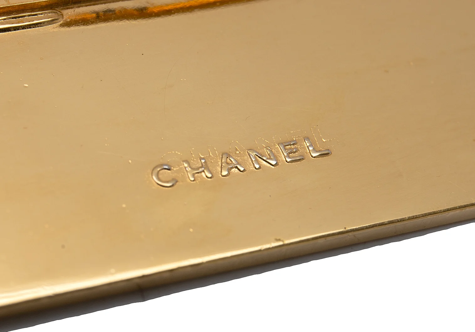 シャネルCHANEL ココマークロゴプレートブローチ ゴールド | DC