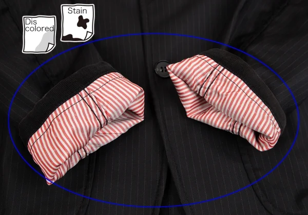 コムデギャルソン オムCOMME des GARCONS HOMME コーデュロイ切替パッカリングストライプジャケット 黒XS K-125267_009