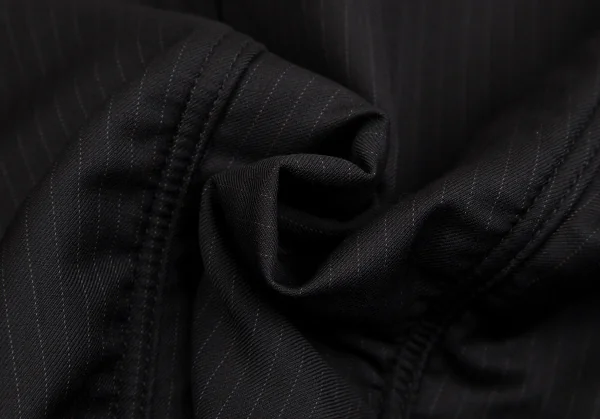 コムデギャルソン オムCOMME des GARCONS HOMME コーデュロイ切替パッカリングストライプジャケット 黒XS K-125267_018