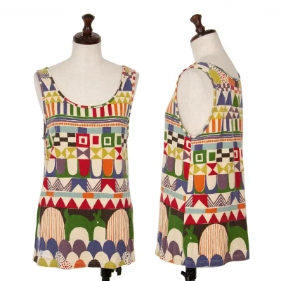 Jocomomola Printed Sleeveless Tank Top