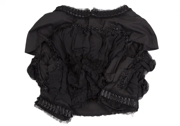COMME des GARCONS Frill Chiffon Switching Design Blouse K-125297_010