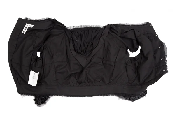 COMME des GARCONS Frill Chiffon Switching Design Blouse K-125297_012