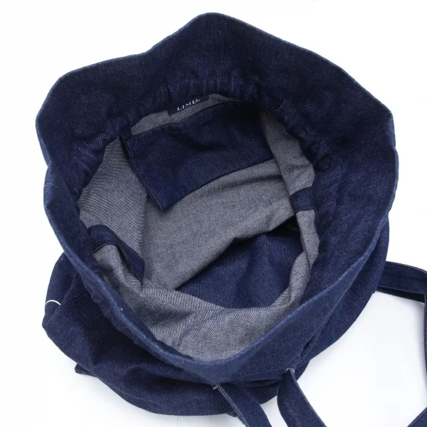 LIMI feu Logo Printed Denim Bucket Bag K-125298_011