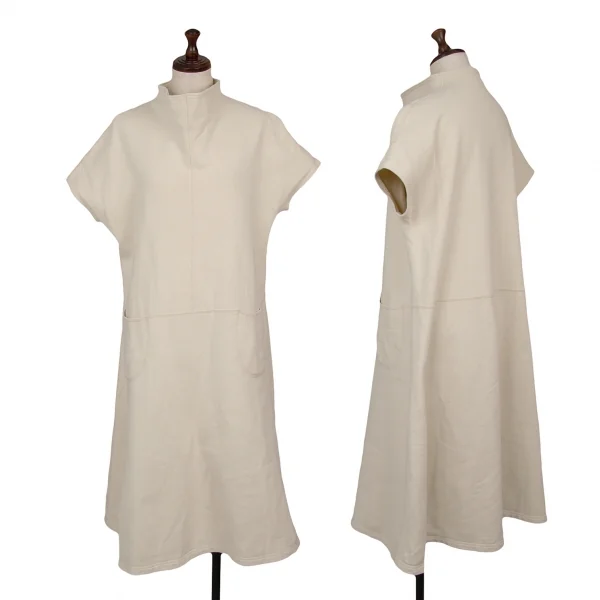 JURGEN LEHL Cotton High-neck Dress Beige M K-125301_001