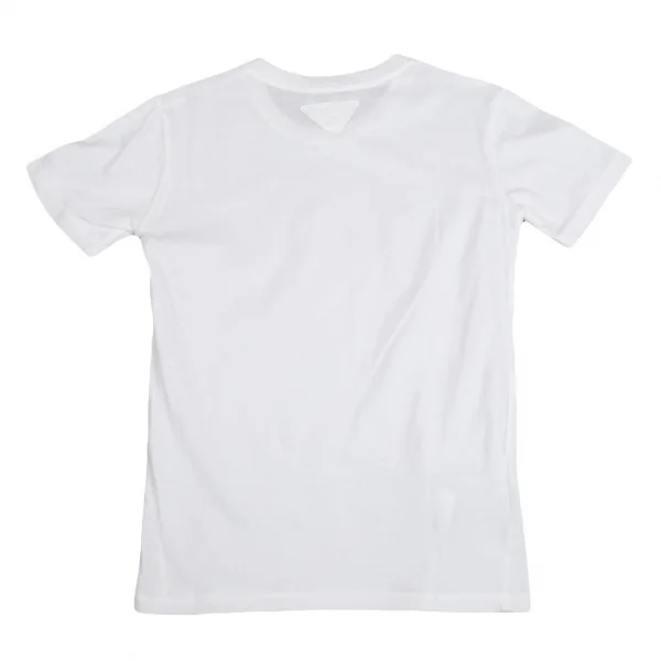 PRADA Triangle Patch T Shirt White XS K-125309_001