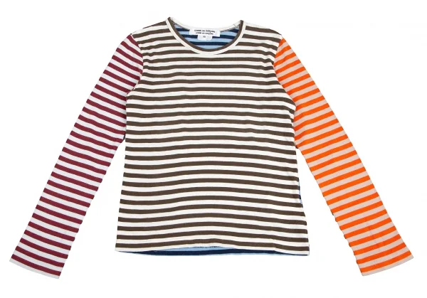 コムコム コムデギャルソンCOMME des GARCONS 切替ボーダーカットソー マルチXS K-125324_002