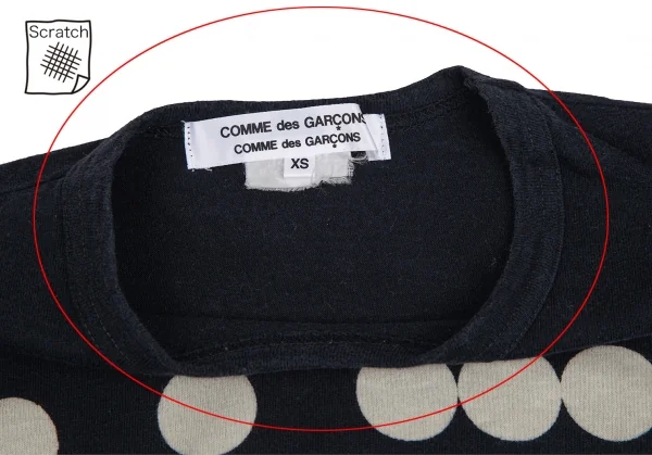 COMME des GARCONS Discharge Printing Dot T Shirt K-125331_004