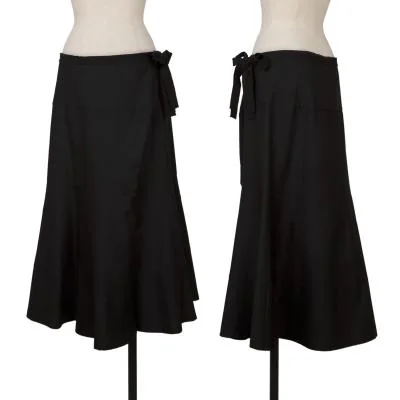 トリココムデギャルソンtricot COMME des GARCONS 混紡シルクハーフラップスカート