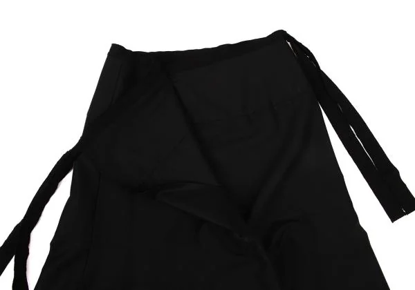 トリココムデギャルソンtricot COMME des GARCONS 混紡シルクハーフラップスカート 黒M K-125343_006
