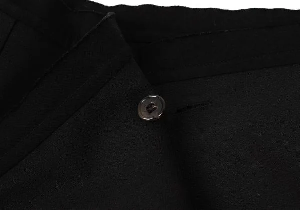 トリココムデギャルソンtricot COMME des GARCONS 混紡シルクハーフラップスカート 黒M K-125343_007