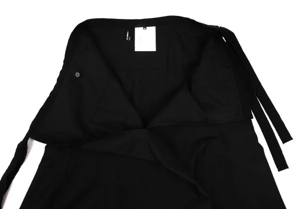 トリココムデギャルソンtricot COMME des GARCONS 混紡シルクハーフラップスカート 黒M K-125343_008