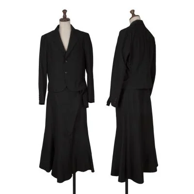 トリココムデギャルソンtricot COMME des GARCONS 混紡シルクセットアップスーツ