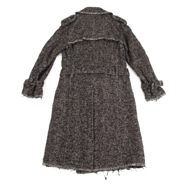 JUNYA WATANABE Fulling Tweed Wool Trench Coat K-125350_014