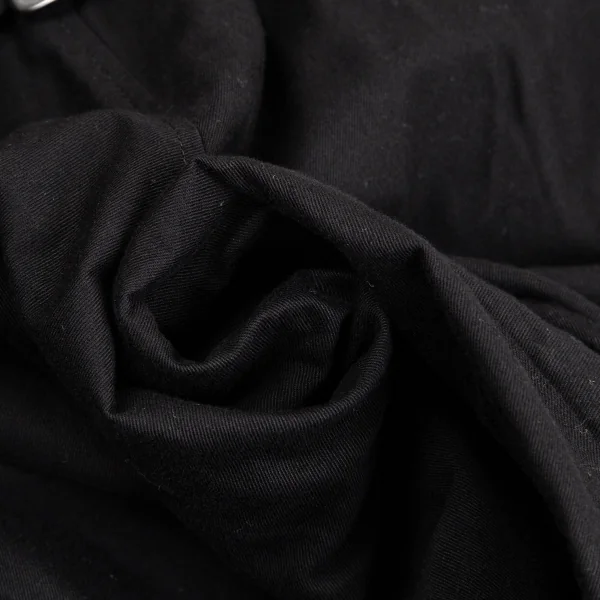 ヨウジヤマモトYohji Yamamoto collections コットンサスペンダーベルテッドデザインパンツ 黒1 K-125359_013
