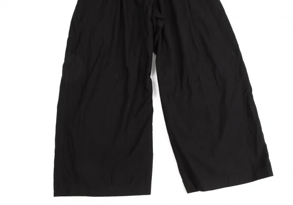 ヨウジヤマモトYohji Yamamoto collections コットンサスペンダーベルテッドデザインパンツ 黒1 K-125359_007