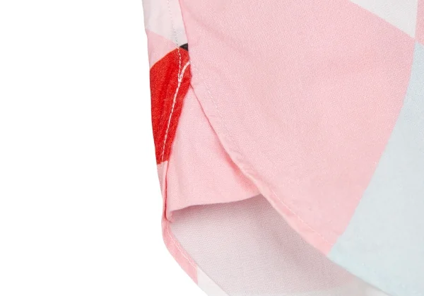 ジュンヤワタナベ コムデギャルソンJUNYA WATANABE COMME des GARCONS マルチサークルプリント半袖シャツ ピンク他S K-125363_009