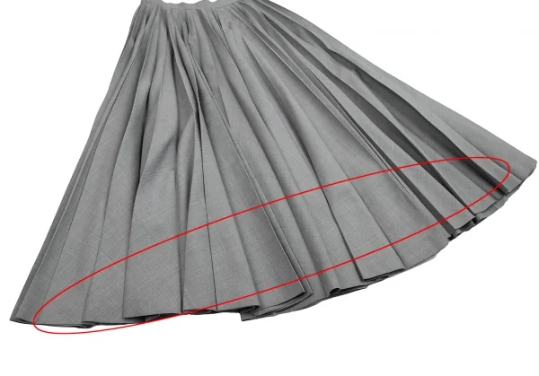 ジュンヤワタナベ コムデギャルソンJUNYA WATANABE COMME des GARCONS アコーディオンプリーツスカート グレーS K-125365_006