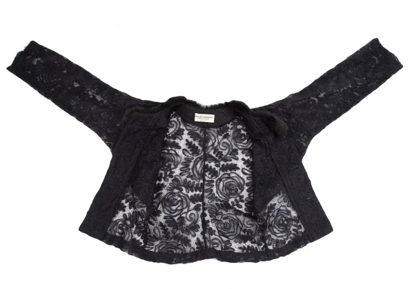 robe de chambre COMME des GARCONS Faux Fur Floral Embroidery Jacket K-125387_009