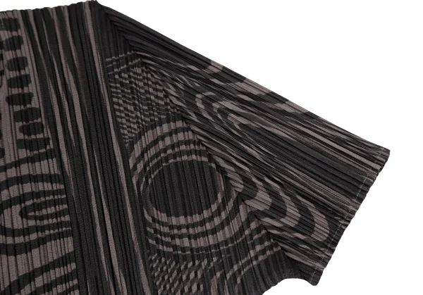 PLEATS PLEASE Multi Pattern Print Pleated T Shirt K-125389_005