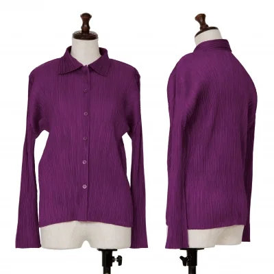 PLEATS PLEASE Pleated Long Sleeve Shirt