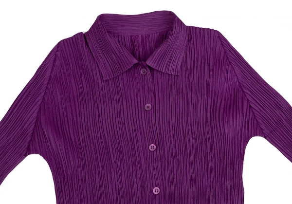 PLEATS PLEASE Pleated Long Sleeve Shirt K-125399_003