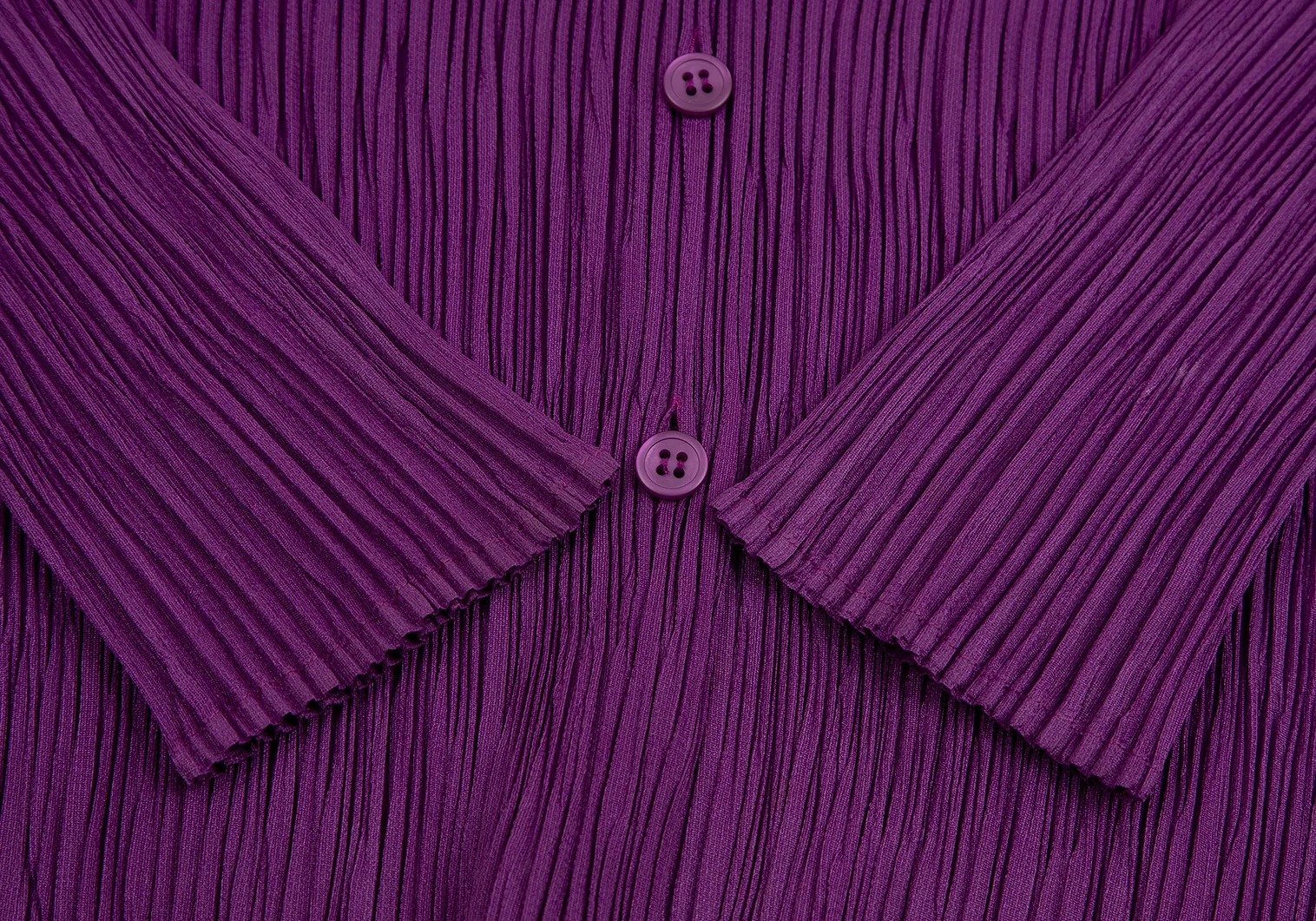 PLEATS PLEASE パープルシャツ PLEATS PLEASE Pleated Long Sleeve Shirt Purple 3 (K-125399