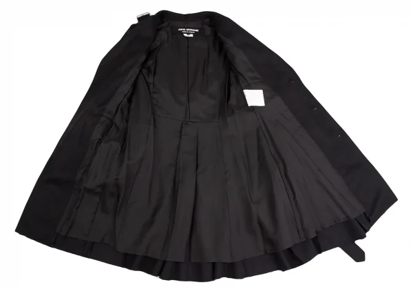ジュンヤワタナベ コムデギャルソンJUNYA WATANABE COMME des GARCONSウールベルトデザインコート 黒M K-125403_016