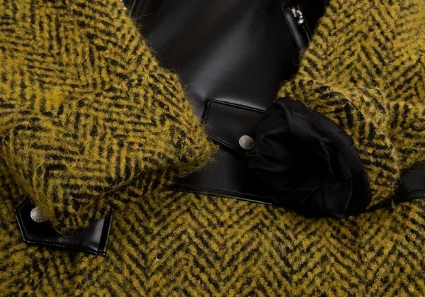 JUNYA WATANABE COMME des GARCONS Rider Jacket Switching Tweed Coat K-125404_006