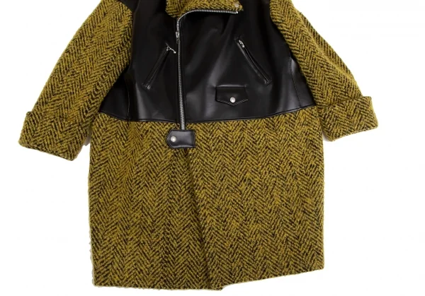 JUNYA WATANABE COMME des GARCONS Rider Jacket Switching Tweed Coat K-125404_007