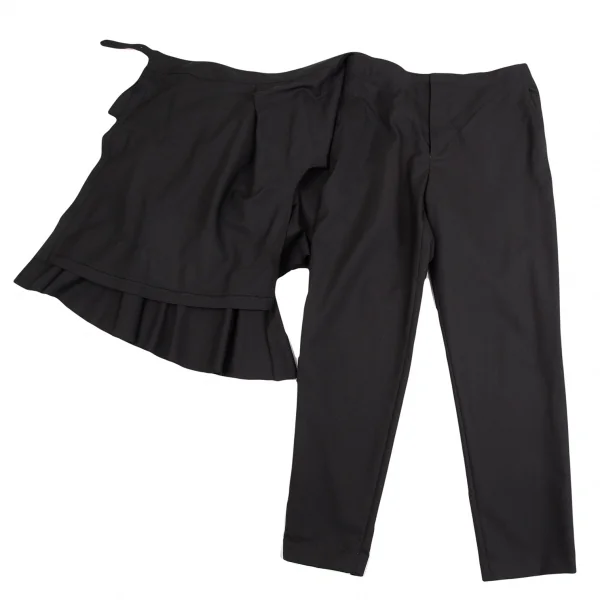 BLACK COMME des GARCONS Frill Skirt Layered Pants K-125410_007