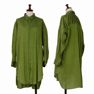 ISSEY MIYAKE Wrinkle Pleated Long Shirt