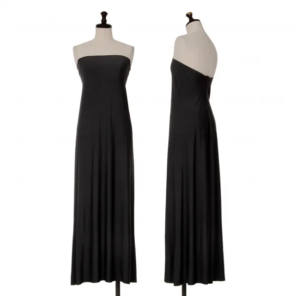 ISSEY MIYAKE Stretch Tube Top Dress Navy L K-125412_001