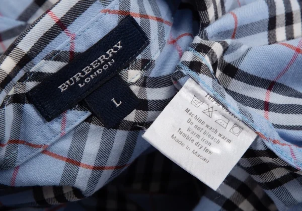 BURBERRY LONDON Check Short Sleeve Shirt K-125414_010