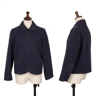 tricot COMME des GARCONS Cotton Twill Round Collar Jacket