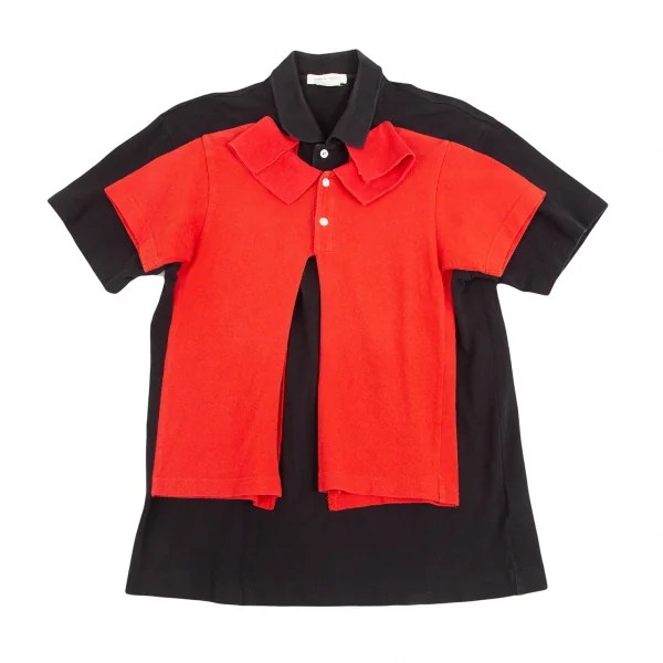 COMME des GARCONS Front Pasted Short Sleeve Polo Shirt K-125419_002