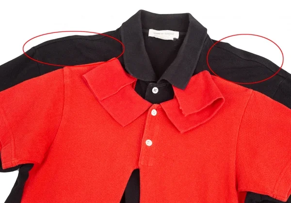 COMME des GARCONS Front Pasted Short Sleeve Polo Shirt K-125419_003